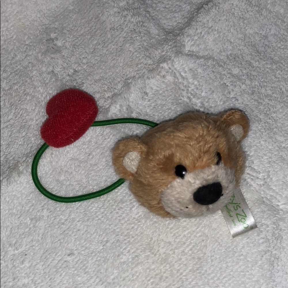 ❤️ teddy bear hair tie
